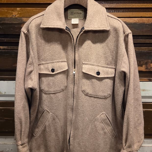 멜톤 헤비멜톤울 트러커자켓 