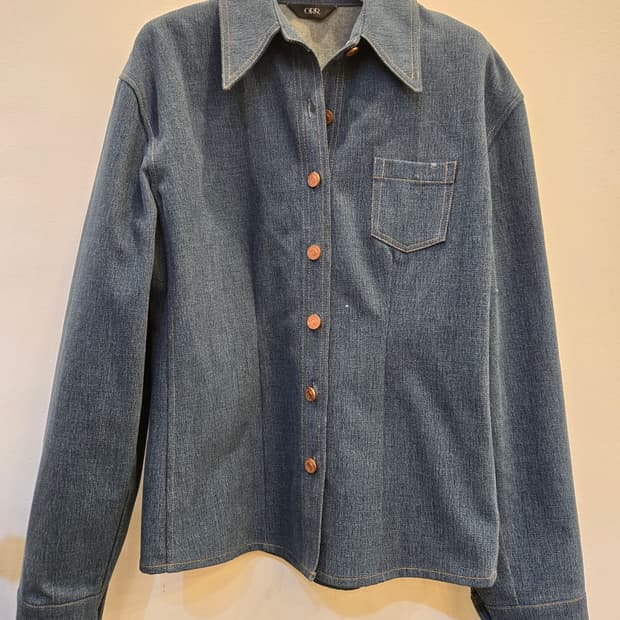 오르 말리부데님셔츠