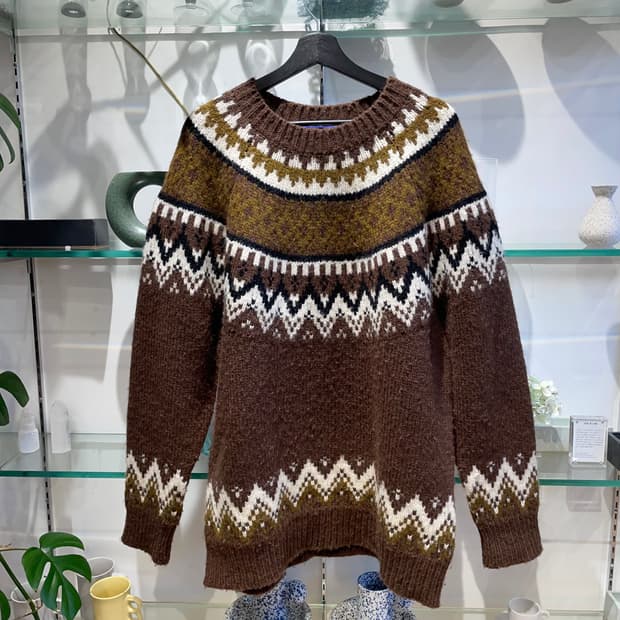 준야와타나베 fair isle sweater
