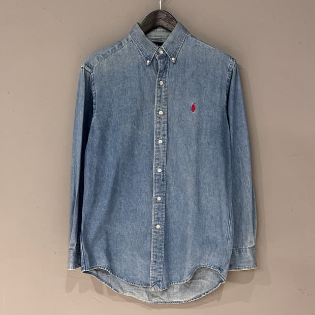 폴로랄프로렌 워시드 데님셔츠 