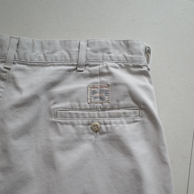 90s  폴로 랄프로렌 MADE IN USA 어센틱 사각탭 투턱 치노쇼츠