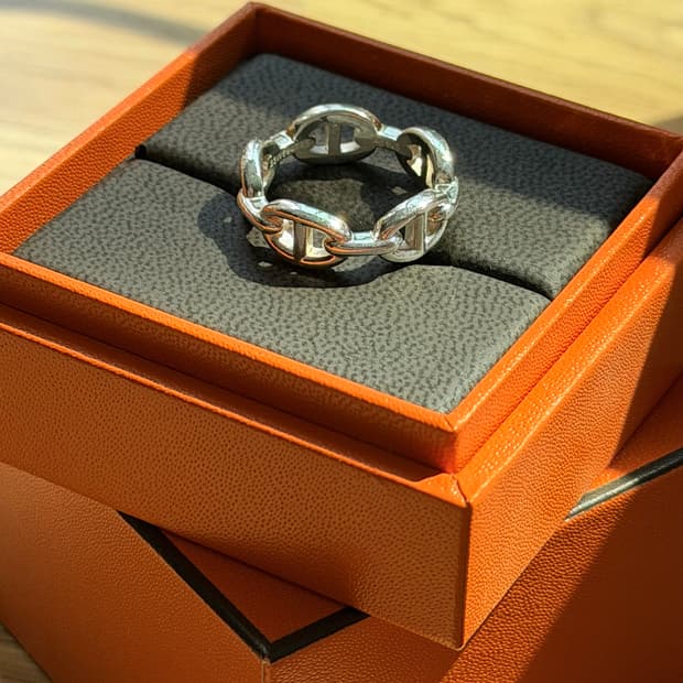 에르메스 샹달 실버 반지 56호 팝니다