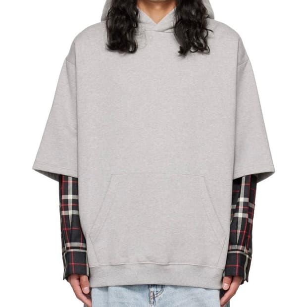 (구매글) 마르니 레이어드 후드티 그레이 