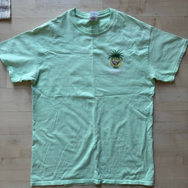 빈티지 파인애플 티셔츠