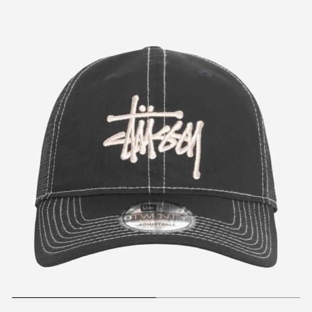 스투시 뉴에라 9Twenty 베이직 트러커 블랙