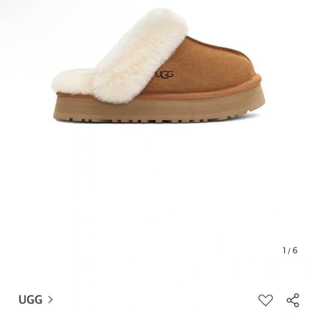 Ugg fur slide 어그 퍼 카라 플랫폼 샌들(디스케트)