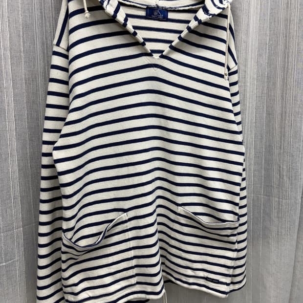 세인트제임스 빈티지 스트라이프 후드티