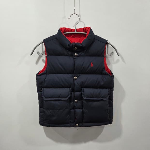 폴로랄프로렌 키즈 리버시블 다운 패딩조끼 4T 