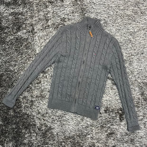 타미힐피거 케이블니트 여성 집업 (S)