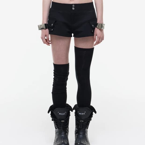 오퍼스 0012 BOO MICRO CARGO PANTS BLACK