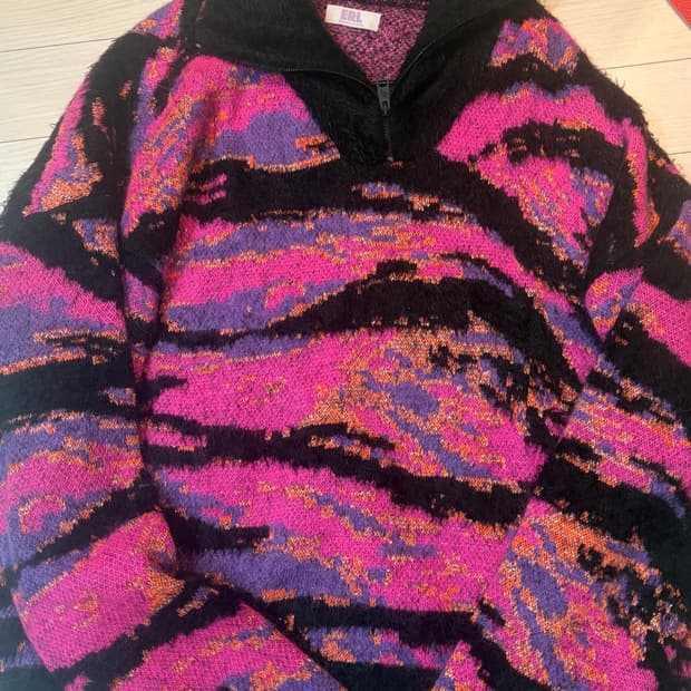 ERL 모헤어 집업 니트 L 사이즈