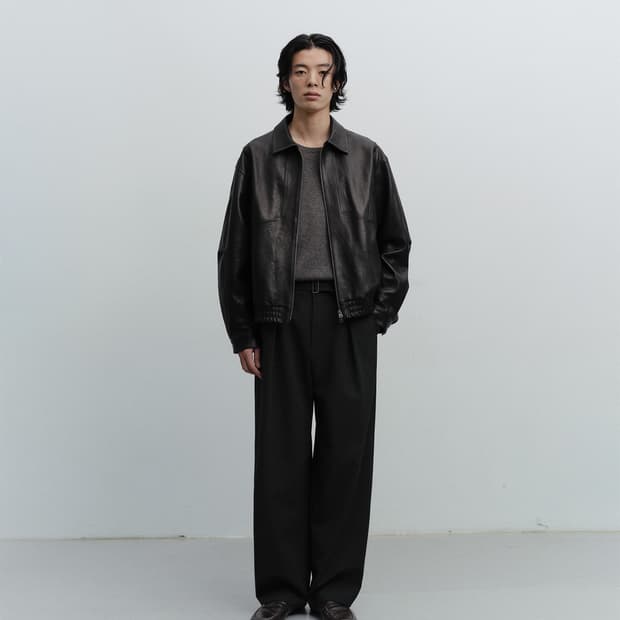 어나더오피스 램스킨 가죽자켓