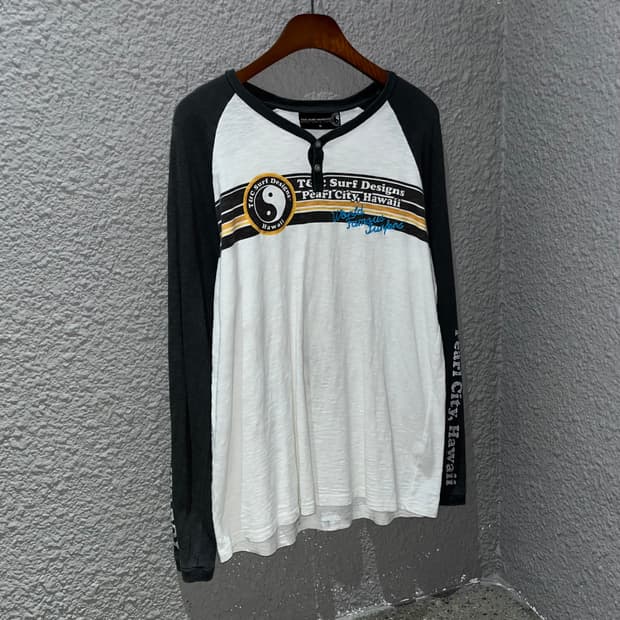 T&C 빈티지 버튼 레글런 롱슬리브