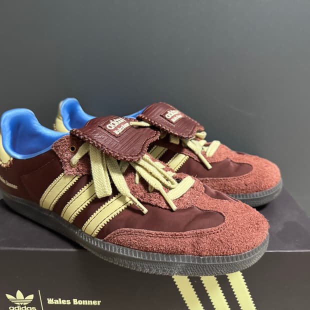 (270) 아디다스 x 웨일스 보너 나일론 삼바 폭스 브라운 샌디 베이지