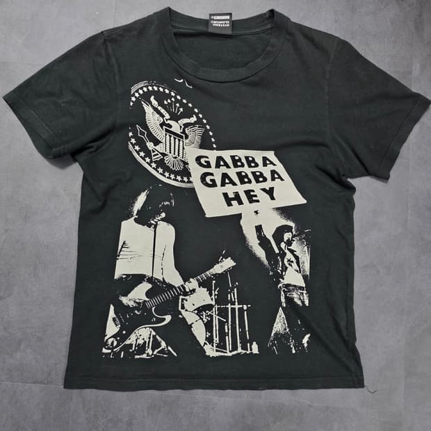 HYSTERIC GLAMOUR RAMONES GABBA 티셔츠