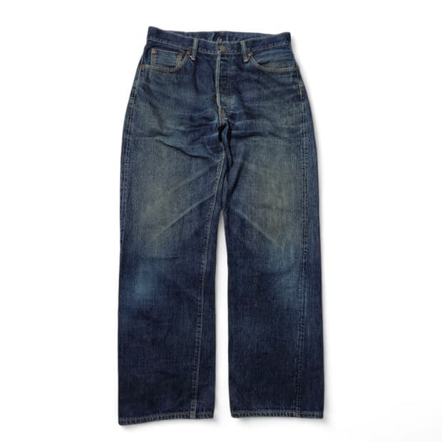버거스플러스 750 셀비지 데님 청바지 와이드 32