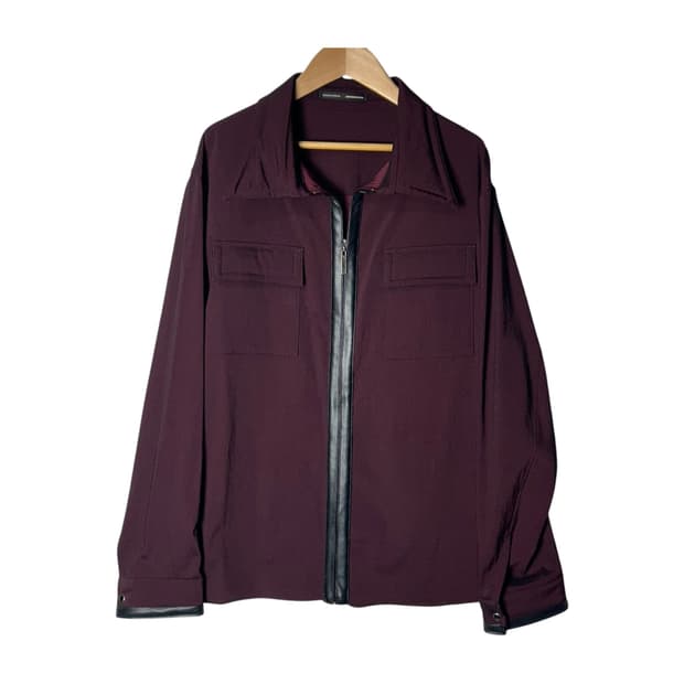 [Jean Paul Gaultier] 장폴고티에 와인 배색 집업 자켓