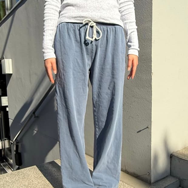 브랜디멜빌 아나스티아 코튼 스웻팬츠 블루