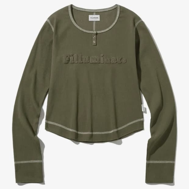 ✨필루미네이트 카키 버튼 롱슬리브✨
