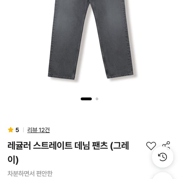 스테디에브리웨어 레귤러 스트레이트 데님