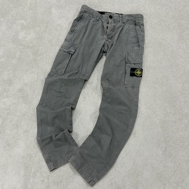 스톤아일랜드 그레이 카고 포켓 팬츠 31