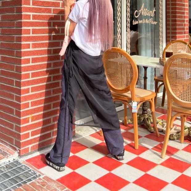 썬번프로젝트 레이어드 시스루 스커트