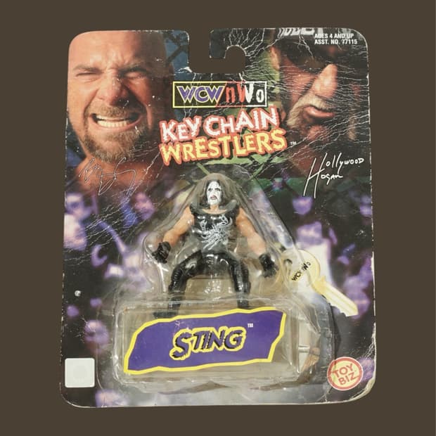 1998s WCW 스팅 레슬러 토이비즈 키체인