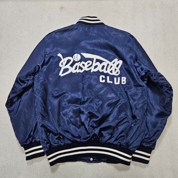 빈티지 베이스볼 사틴 자켓 L