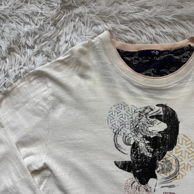 HOKUSAI 일본빈티지 오리엔탈 긴팔 티셔츠 오리엔탈긴팔 빈티지