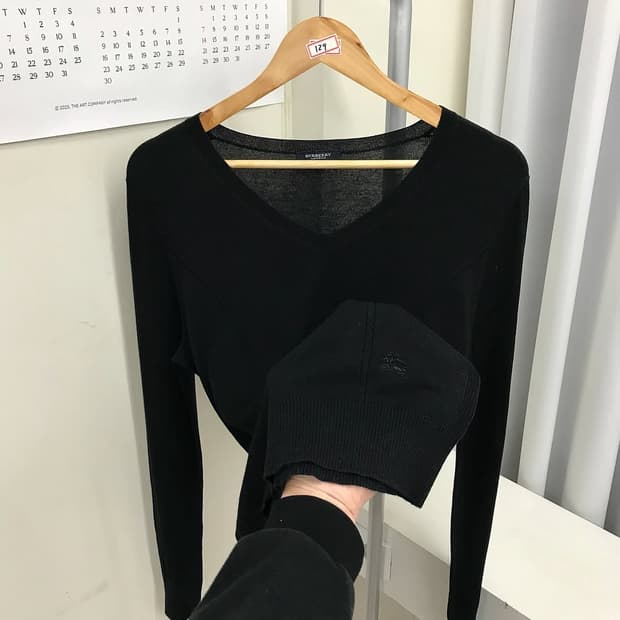 버버리 로고 캐시미어 니트