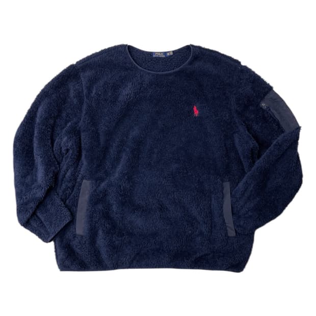 [중고] 폴로 랄프로렌 네이비 플리스 맨투맨 2XLT