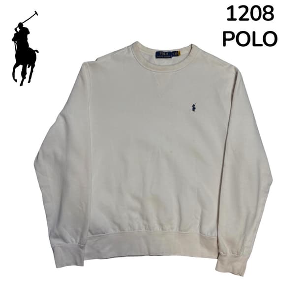 폴로랄프로렌 화이트 맨투맨 XL