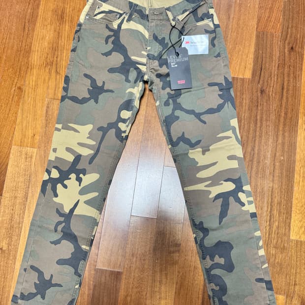 리바이스 511 카모 30x30 새상품