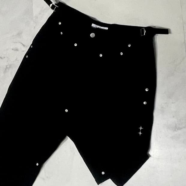 엑스톤즈 리온 와이드 더블니 팬츠