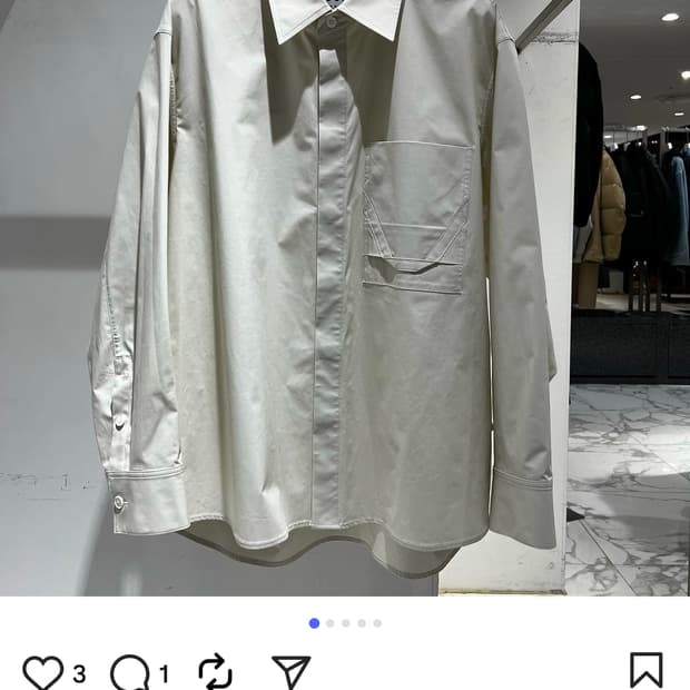 솔리드옴므 22ss 포켓 셔츠 48