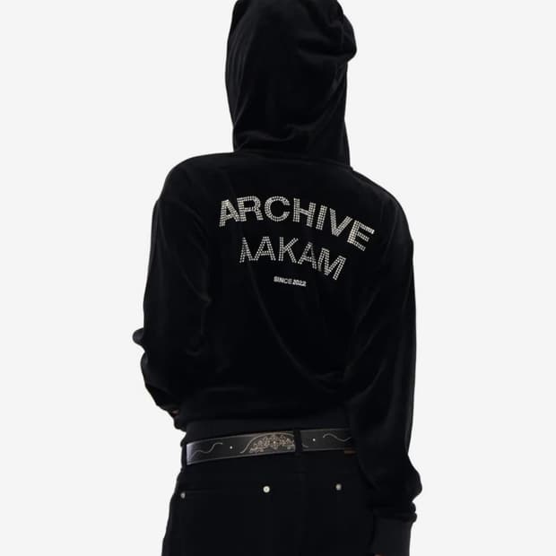 구해요)) 아캄 라인스톤 벨루어 후드집업