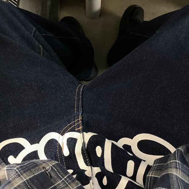 34사이즈 라브로스 버블로고 데님 팔아요