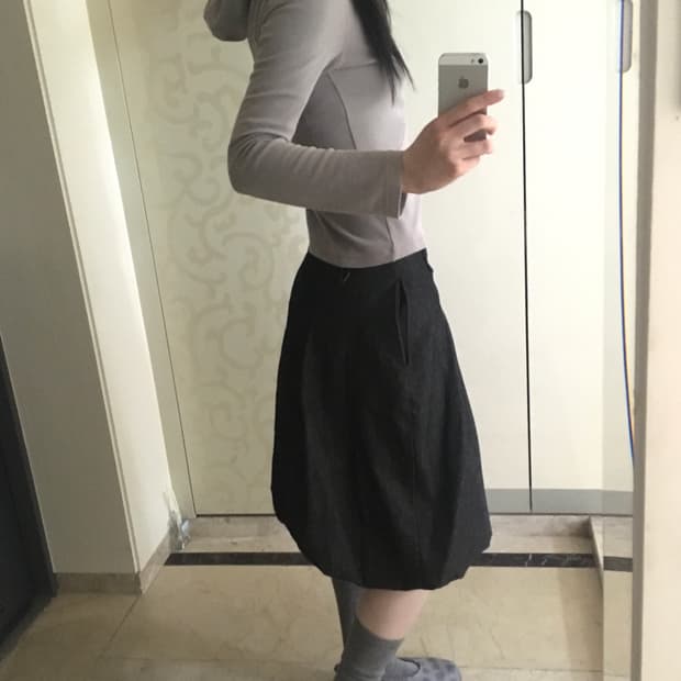 ONSKA BALLOON MIDI SKIRT (2 size)