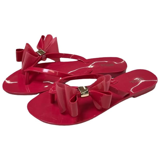 멜리사 플립 플랍 핑크 flat bow slip-on 240
