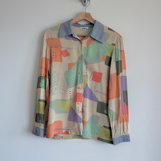 Pre owned 레이온 셔츠