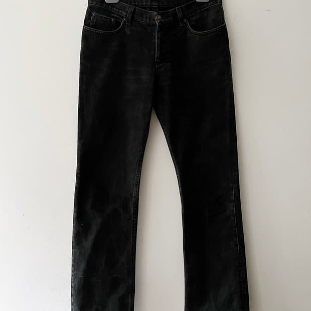 헬무트 랭 00s 오버다이드 블랙 데님