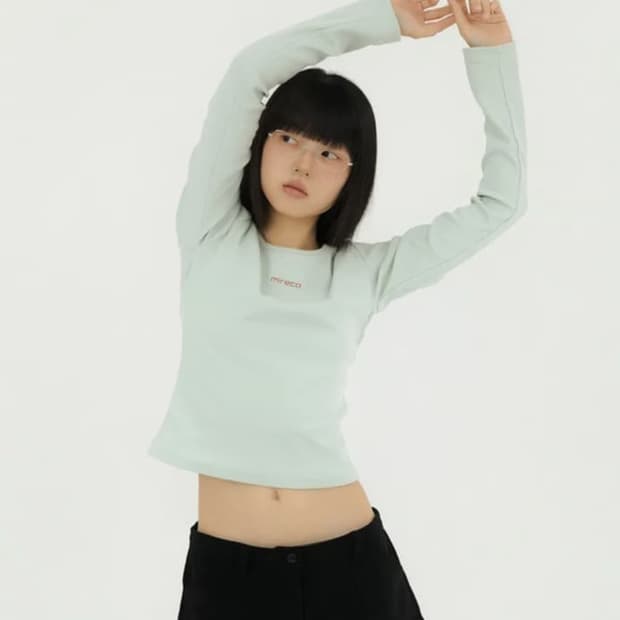 미레코 미니로고 티셔츠 민트