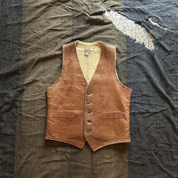 60s LL Bean Leather Vest