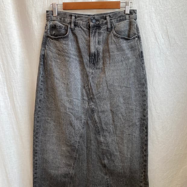 UNIQLO 흑청 데님스커트(27)