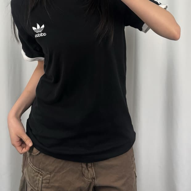 아디다스 블랙 링거티