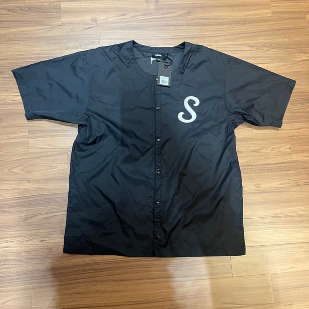 스투시 나일론 야구셔츠 XL 새제품