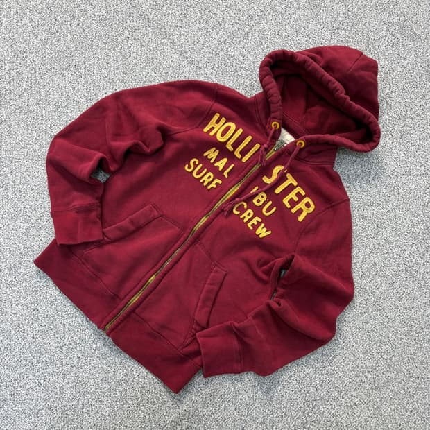 S 홀리스터 남성 기모 후드 집업 0401J