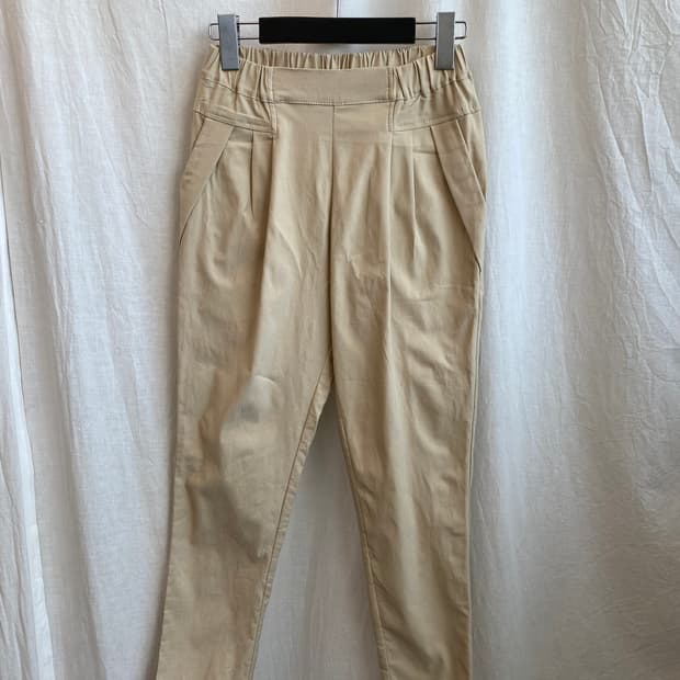 베이지 밴딩 팬츠(M)