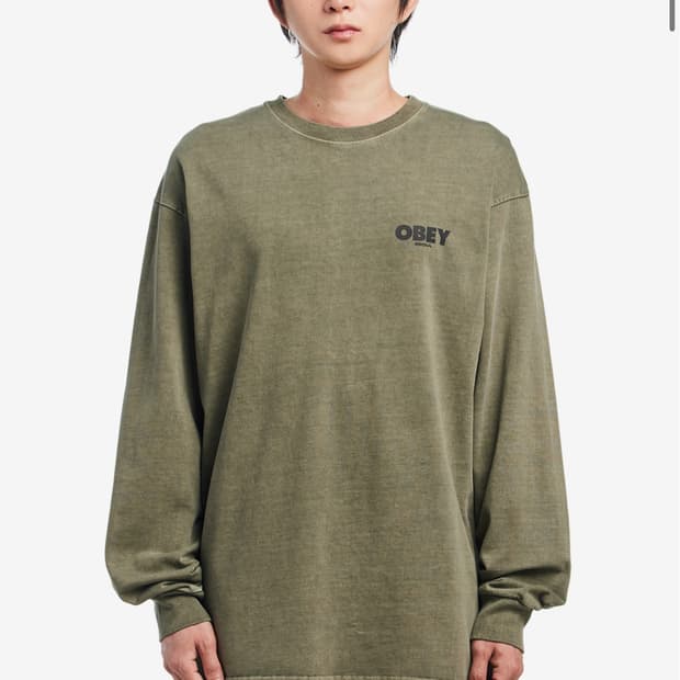 오베이 인터네셔널 서울 오버다이드 긴팔 올리브 드래브