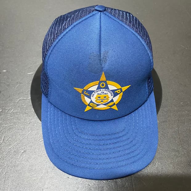 F O P vintage trucker cap